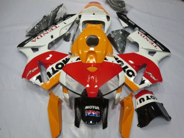 2005-2006 White Repsol CBR600RR Fairings