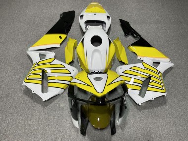 2005-2006 Yellow and White Wings CBR600RR Fairings