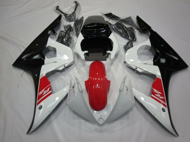 2005 Black White and Red R6 Fairings