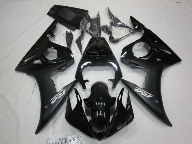 2005 Matte Black White Decal R6 Fairings