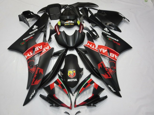 2006-2007 Abarth Matte Black R6 Fairings