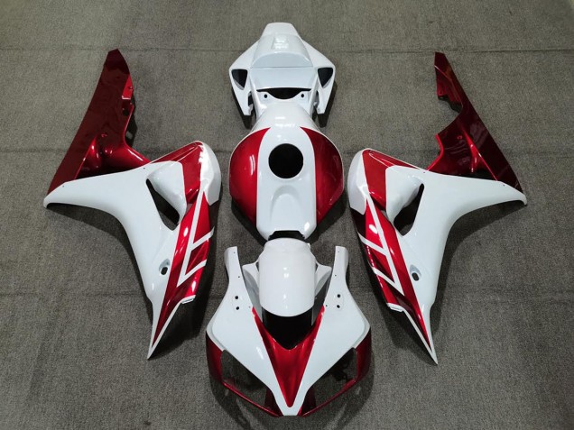 2006-2007 Candy Red and White CBR1000RR Fairings