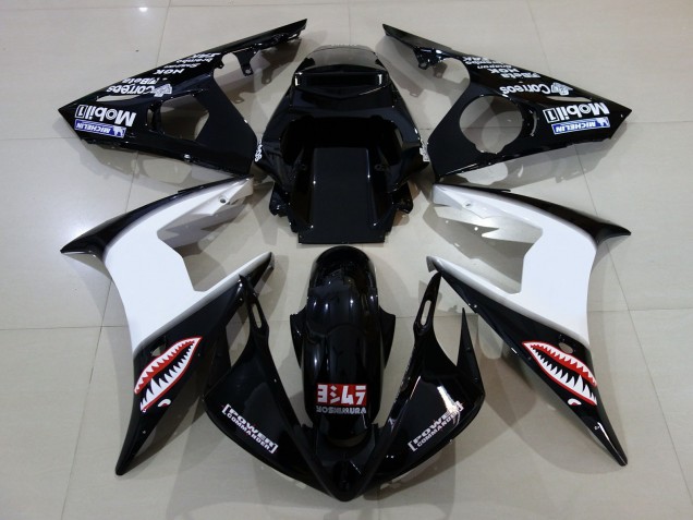 2006-2007 Gloss Black & Logos R6 Fairings