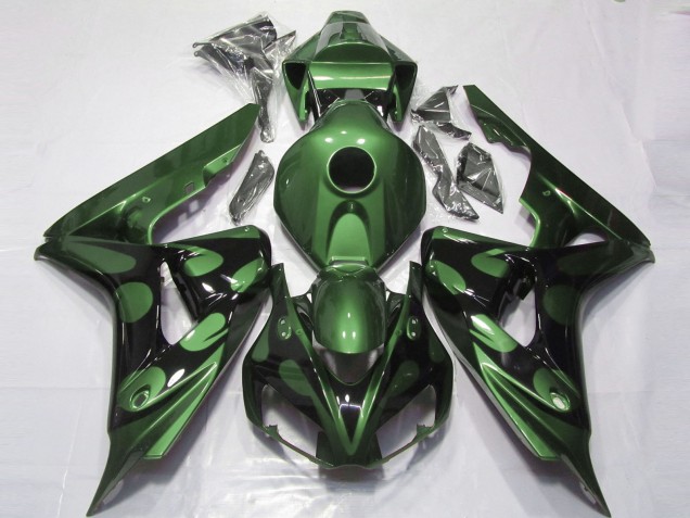 2006-2007 Gloss Green and Black CBR1000RR Fairings