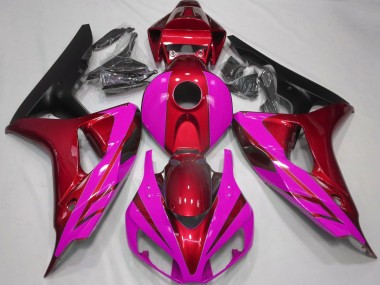 2006-2007 Gloss Red and Pink CBR1000RR Fairings