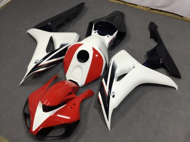 2006-2007 Gloss Red and White CBR1000RR Fairings