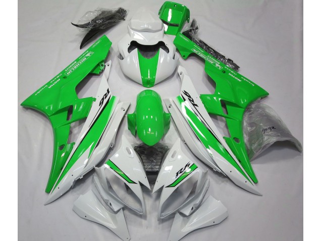 2006-2007 Gloss White and Green R6 Fairings