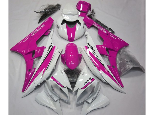 2006-2007 Gloss White and Pink R6 Fairings