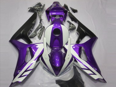 2006-2007 Gloss White and Purple CBR1000RR Fairings