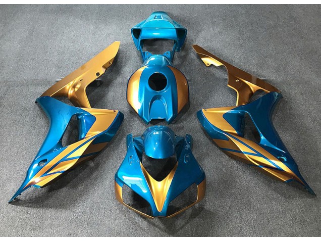 2006-2007 Light Blue & Gold CBR1000RR Fairings