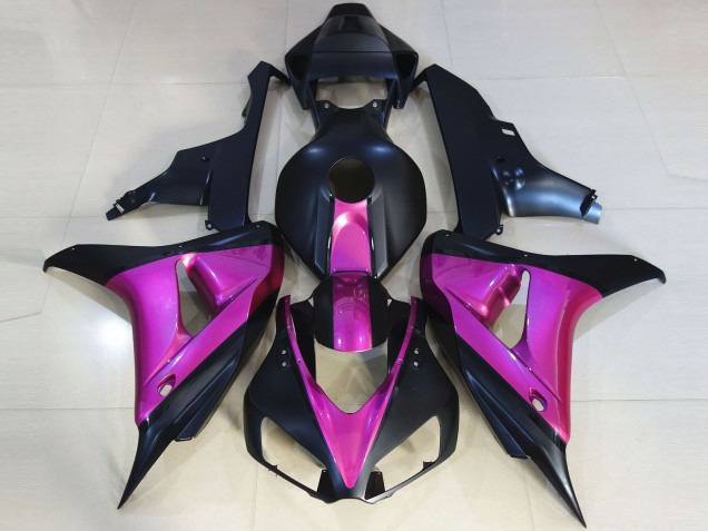 2006-2007 Matte Black & Pink CBR1000RR Fairings