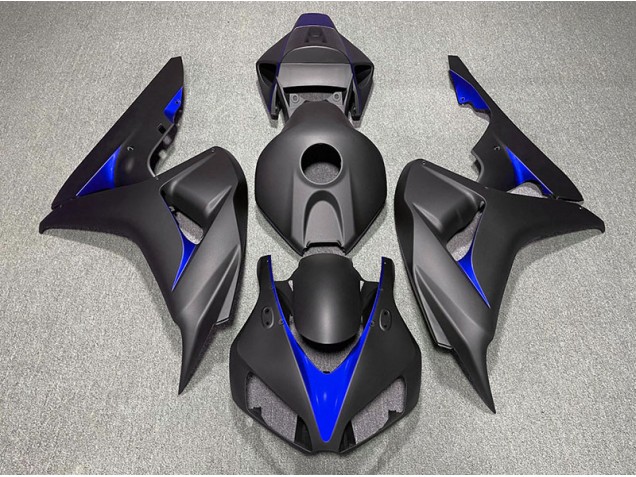 2006-2007 Matte Black and Blue CBR1000RR Fairings