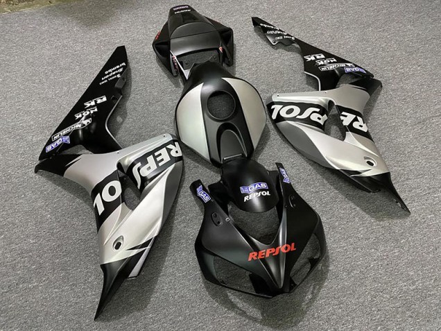 2006-2007 Matte Silver Repsol CBR1000RR Fairings