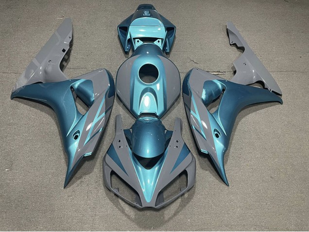 2006-2007 Nardo Grey and Light Blue CBR1000RR Fairings