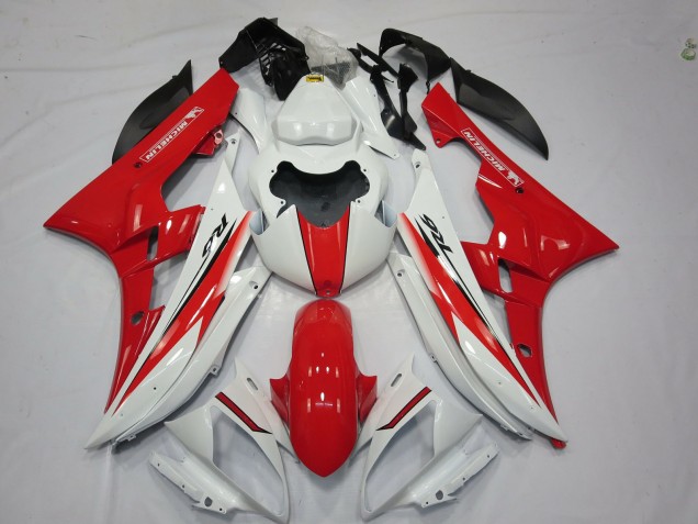 2006-2007 Red White OEM Style R6 Fairings