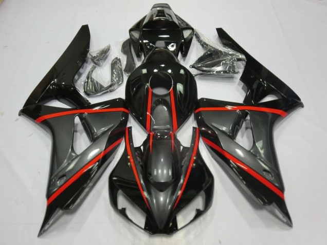 2006-2007 Silver and Black CBR1000RR Fairings