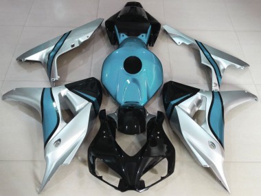 2006-2007 Silver and Light Blue Custom CBR1000RR Fairings