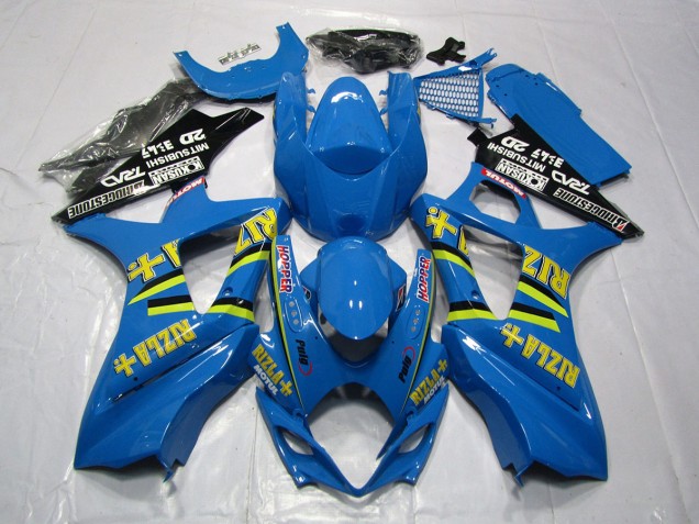 2007-2008 Bright Blue Rizla GSXR 1000 Fairings