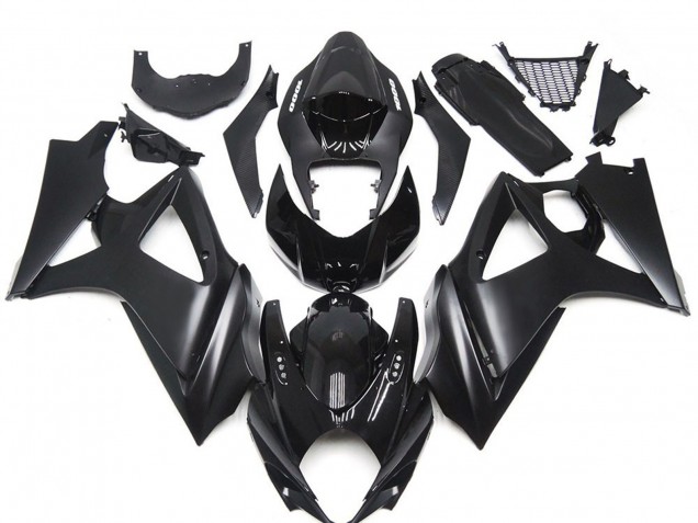 2007-2008 Custom Matte Black Slick GSXR 1000 Fairings