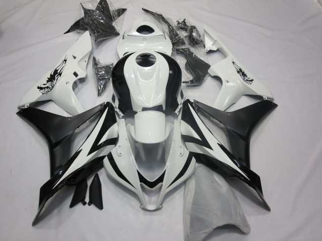 2007-2008 Custom OEM Style White and Black CBR600RR Fairings