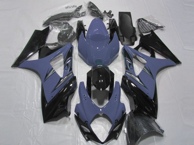 2007-2008 Dark Blue and Black GSXR 1000 Fairings