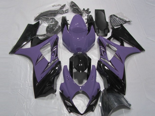 2007-2008 Dark Purple and Black GSXR 1000 Fairings