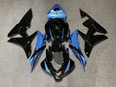 2007-2008 Gloss Black & Light Blue CBR600RR Fairings