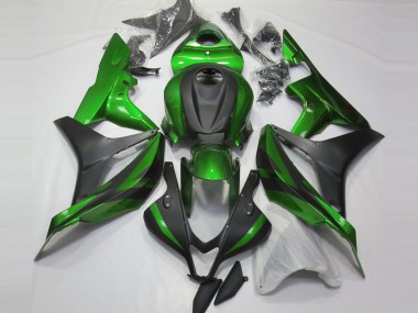 2007-2008 Green and Matte Black CBR600RR Fairings