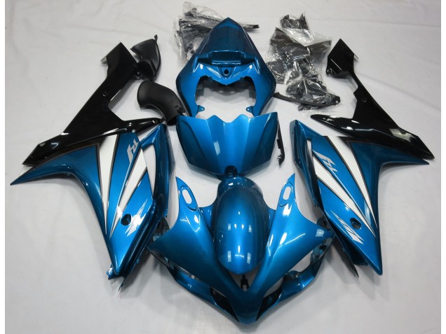 2007-2008 Light Blue White and Black R1 Fairings