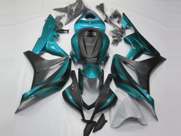 2007-2008 Light Blue and Matte Black CBR600RR Fairings