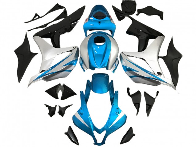 2007-2008 Light Blue and Silver OEM Style CBR600RR Fairings