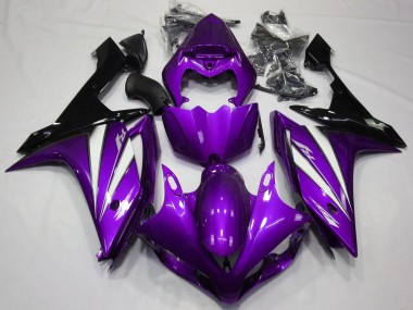 2007-2008 Purple White and Black R1 Fairings