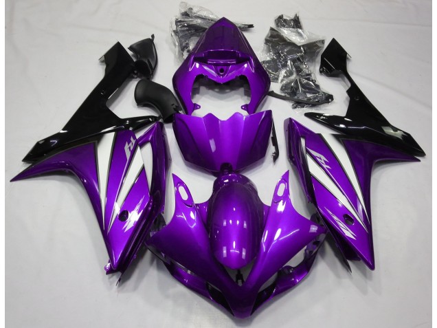 2007-2008 Purple White and Black R1 Fairings