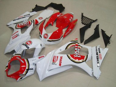 2007-2008 Red Lucky Strike GSXR 1000 Fairings