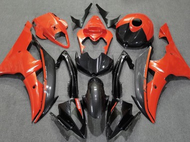 2008-2016 Gloss Orange and Carbon R6 Fairings