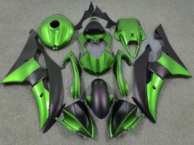 2008-2016 Green and Matte Black R6 Fairings