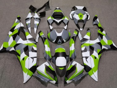 2008-2016 Light Green Camo Plain R6 Fairings