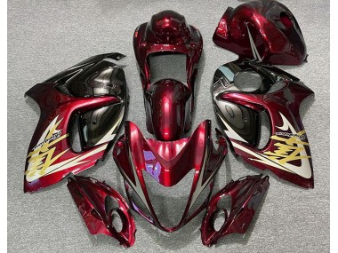 2008-2020 Deep Red & Gold GSXR 1300 Hayabusa Fairings