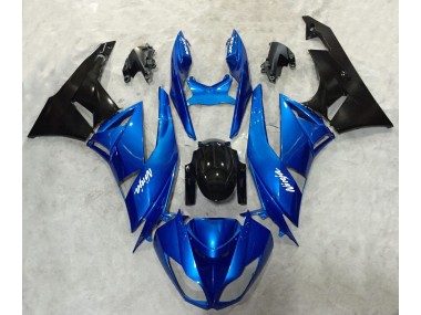 2009-2012 Blue and Black Ninja ZX6R Fairings