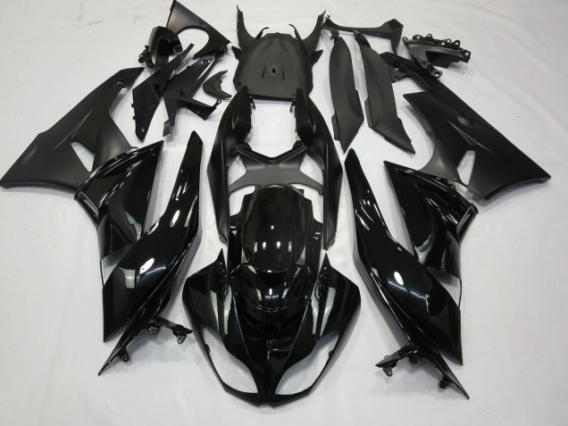 2009-2012 Gloss Black Matte ZX6R Fairings