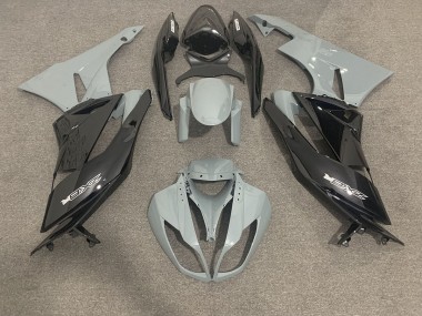 2009-2012 Gloss Grey and Black ZX6R Fairings