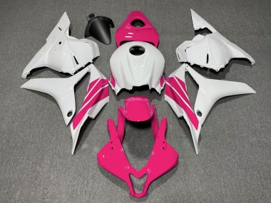 2009-2012 Pink and White Side Stripe CBR600RR Fairings