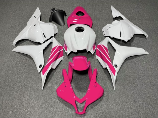 2009-2012 Pink and White Side Stripe CBR600RR Fairings