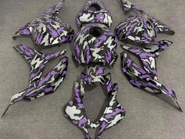 2009-2012 Purple and Silver Camo CBR600RR Fairings