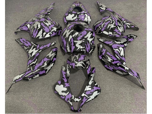 2009-2012 Purple and Silver Camo CBR600RR Fairings