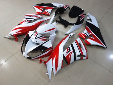 2009-2012 Red White Zagg ZX6R Fairings