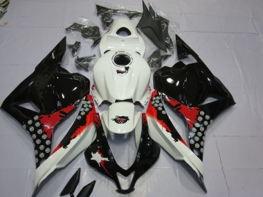 2009-2012 Red and Black Splatter CBR600RR Fairings