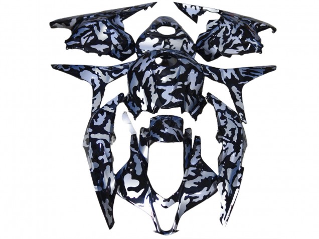 2009-2012 Silver Snow Camo CBR600RR Fairings