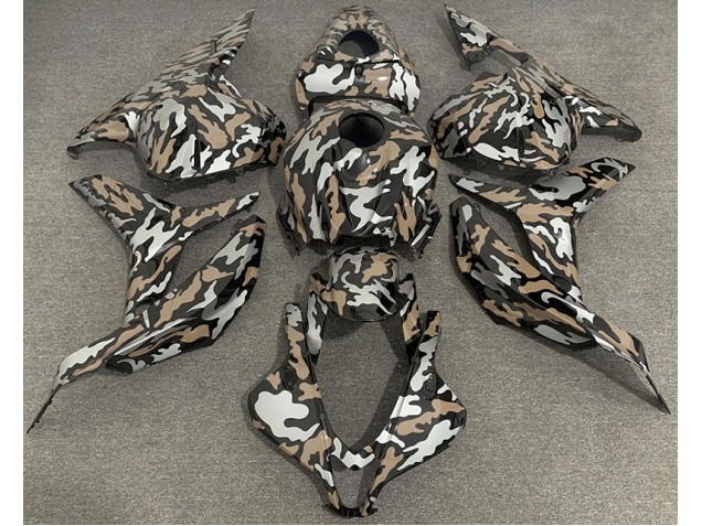 2009-2012 Tan and Silver Camo CBR600RR Fairings