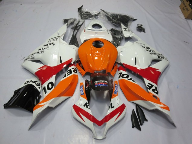 2009-2012 White Repsol CBR600RR Fairings